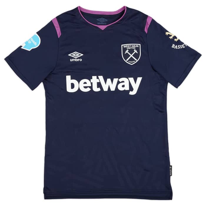 2019-20 West Ham Match Issue Third Shirt Fredericks #24