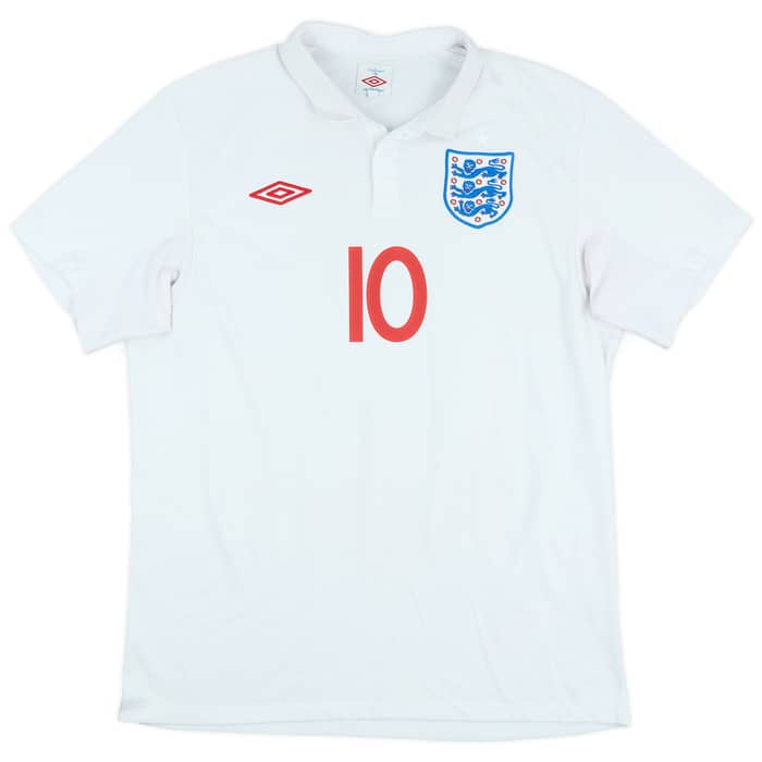 2009-10 England Home Shirt Rooney #10 - 6/10 - (L)