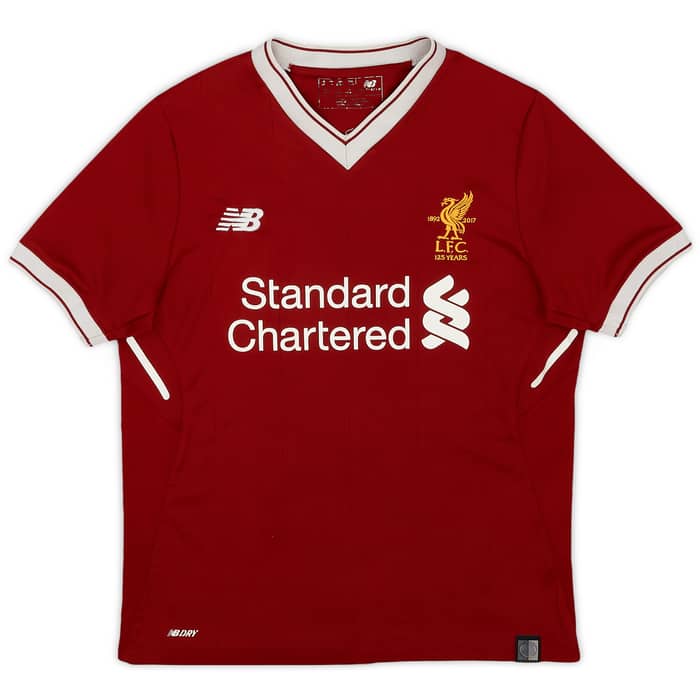 2017-18 Liverpool 125 Years Home Shirt - 5/10 - (M.Boys)