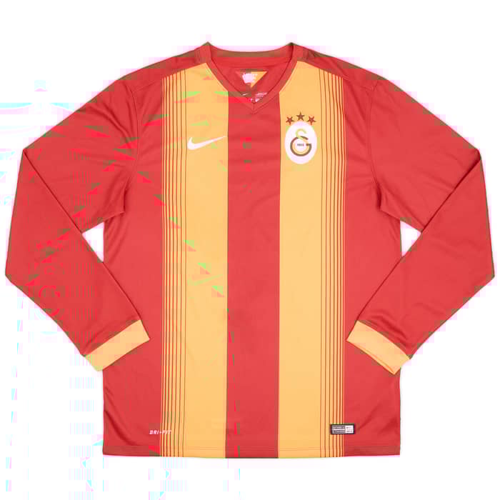 2014-15 Galatasaray Home L/S Shirt - 9/10 - (L)