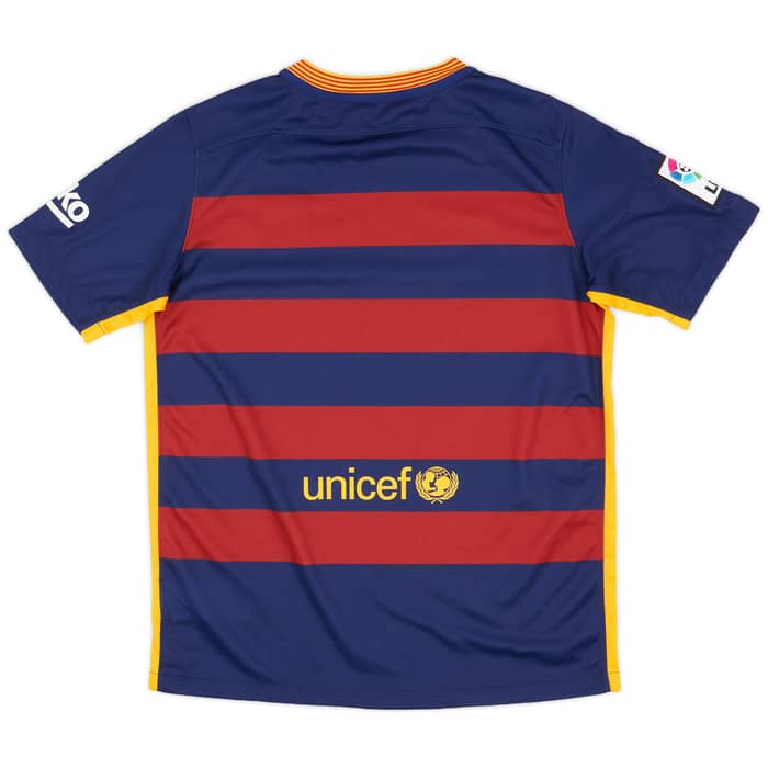 2015-16 Barcelona Home Shirt - 7/10 - (XL.Boys)