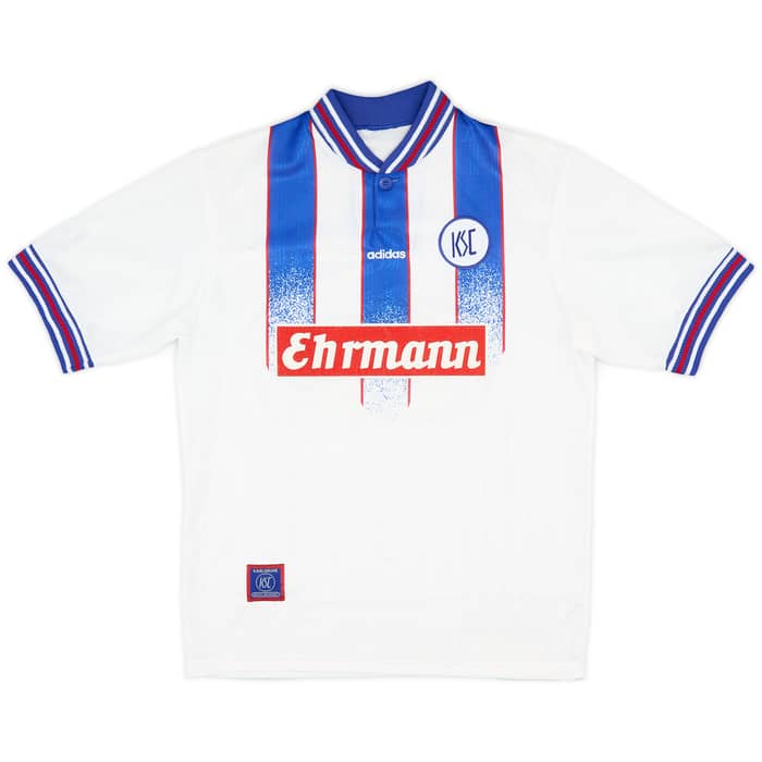 1996-98 Karlsruher Home Shirt Dundee #12 - 8/10 - (Y)