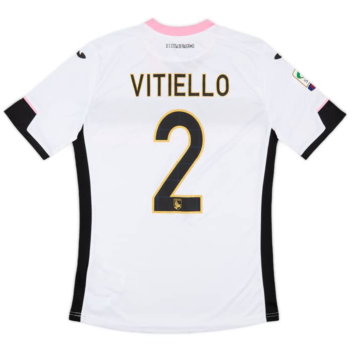 2014-15 Palermo Match Issue Away Shirt Vitiello #2