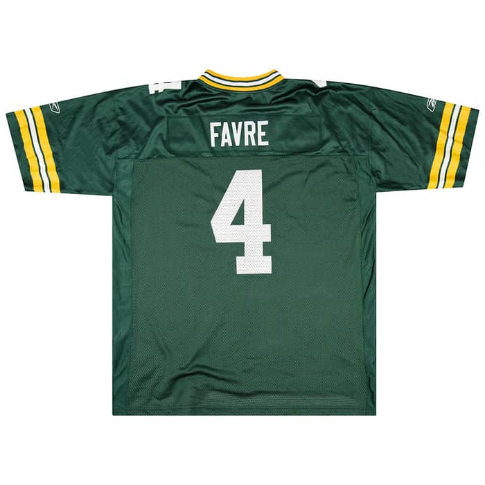 2005-06 Green Bay Packers Favre #4 Reebok On Field Jersey (Home) L