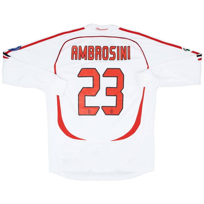 2006-07 AC Milan Match Issue Away L/S Shirt Ambrosini #23