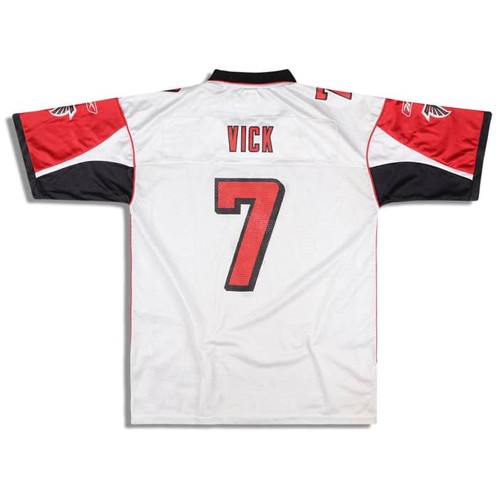 2003-04 Atlanta Falcons Vick #7 Reebok On Field Jersey (Away) L