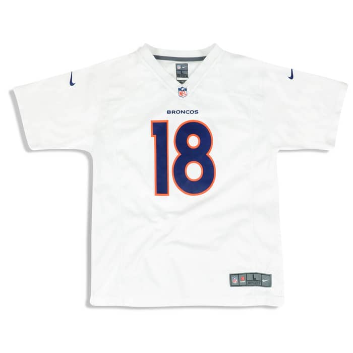 2012-15 Denver Broncos Manning #18 Nike Game Jersey (Away) Y