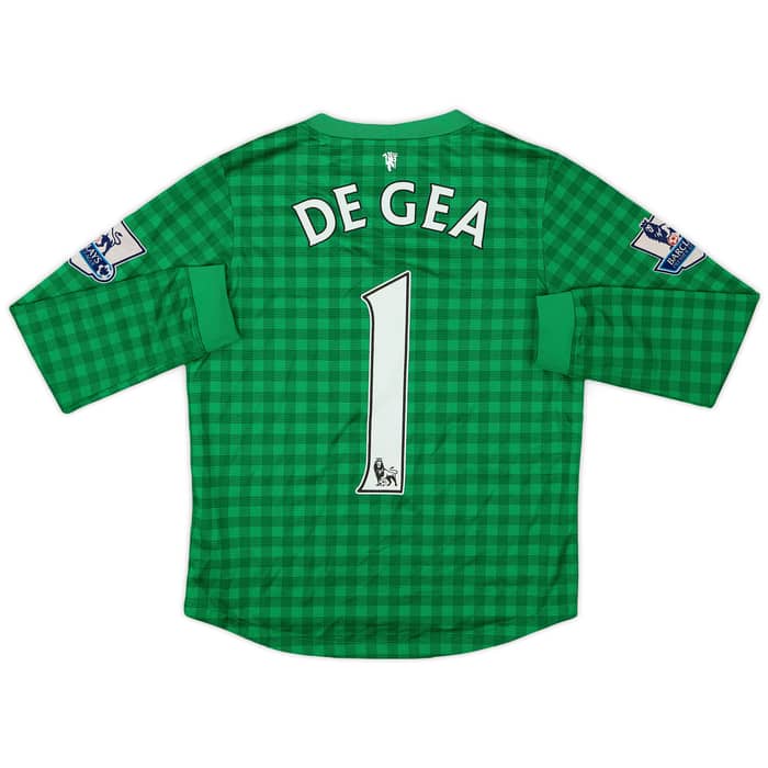2012-13 Manchester United GK Shirt De Gea #1 - 7/10 - (S.Boys)