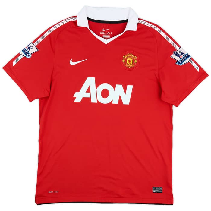 2010-11 Manchester United Home Shirt Rooney #10 - 6/10 - (L)