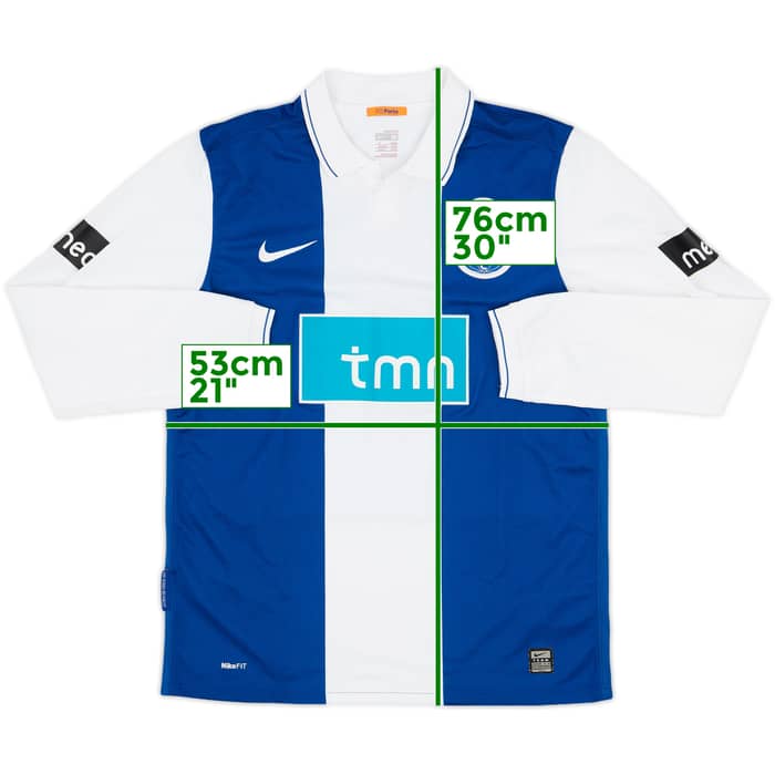 2009-10 Porto Home L/S Shirt Falcao #9 - 9/10 - (M)