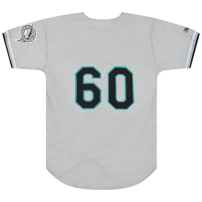 1993-97 Florida Marlins #60 Authentic Russell Athletic Jersey (Away) L