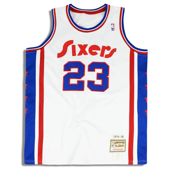 1975-76 Philadelphia 76ers Bryant #23 Mitchell & Ness Hardwood Classics Swingman Jersey (Home) 3XL