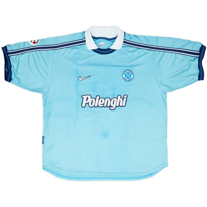 1998-99 Napoli Match Worn Home Shirt Scapolo #23