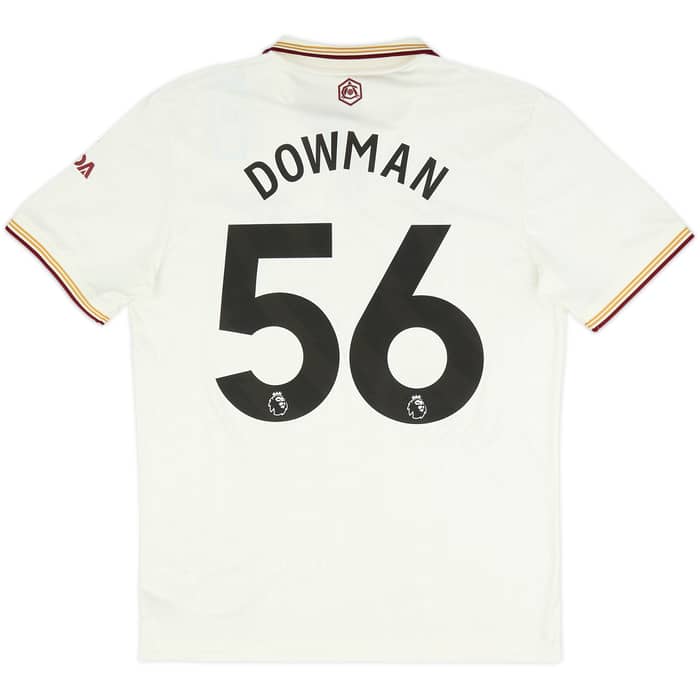 2025-26 Arsenal Third Shirt Dowman #56