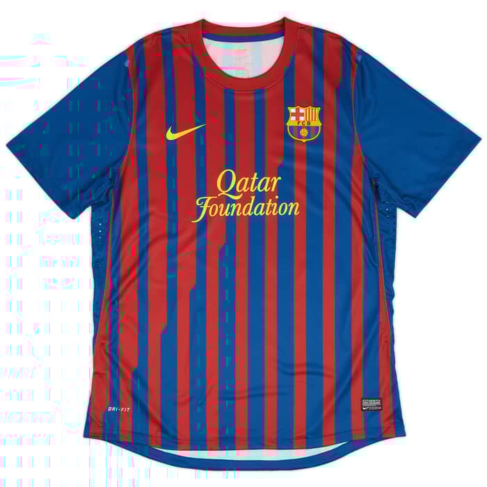 2011-12 Barcelona Player Issue Home Shirt Messi #10 (XL)