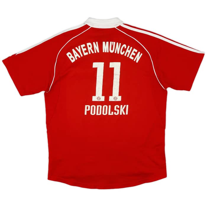 2006-07 Bayern Munich Home Shirt Podolski #11 - 6/10 - (XL.Boys)