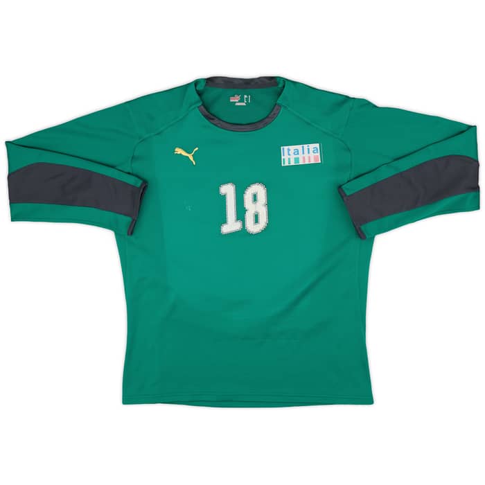 2008 Italy Olympics Match Issue GK Shirt Consigli #18