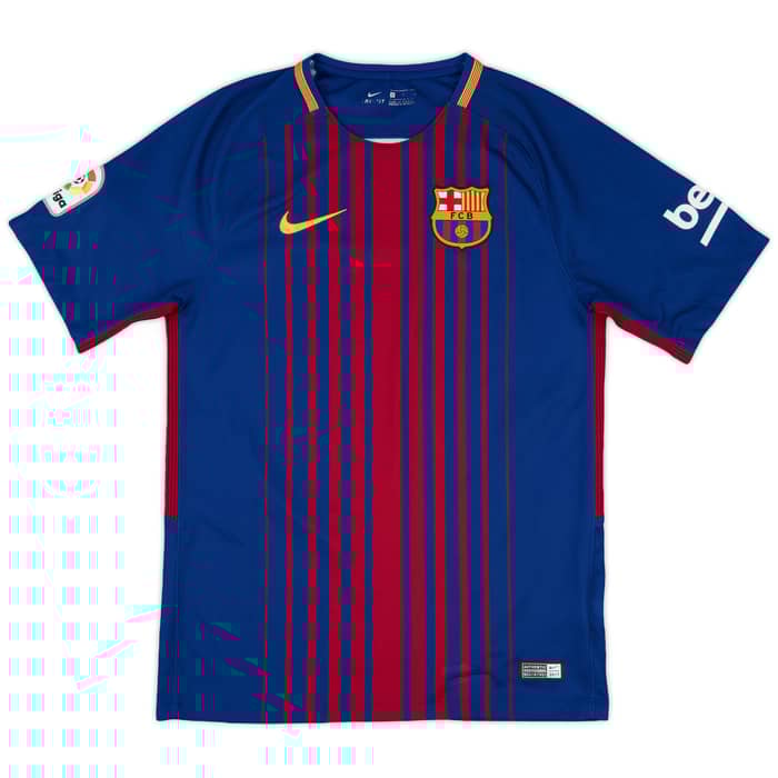 2017-18 Barcelona Home Shirt Messi #10 - 8/10 - (S)