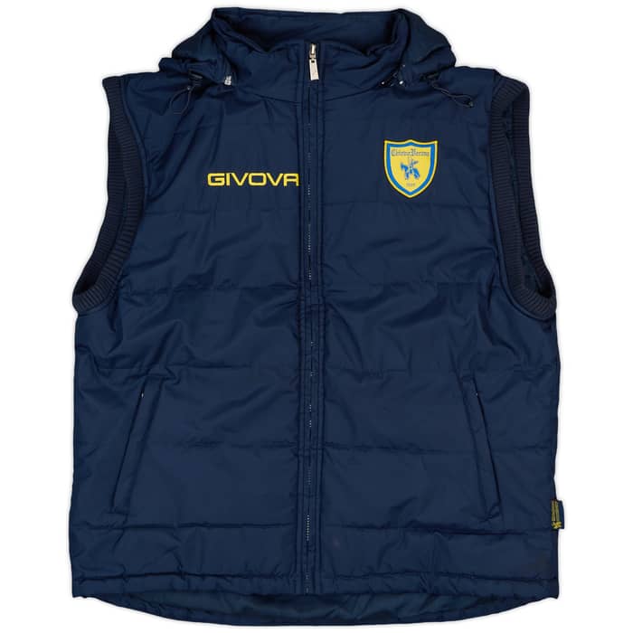 2018-19 Chievo Verona Givova Padded Hooded Gilet - As New - (XL)