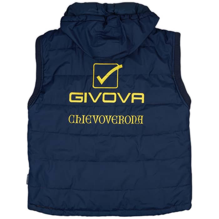2018-19 Chievo Verona Givova Padded Hooded Gilet - As New - (XL)