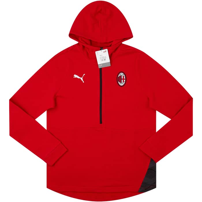 2020-21 AC Milan Puma Casuals 1/2 Zip Hooded Top