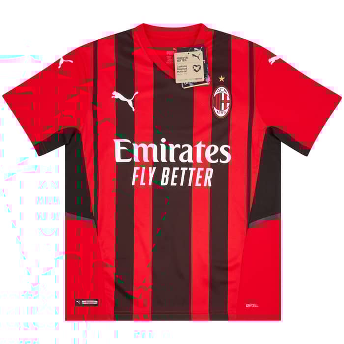 2021-22 AC Milan Home Shirt (KIDS)