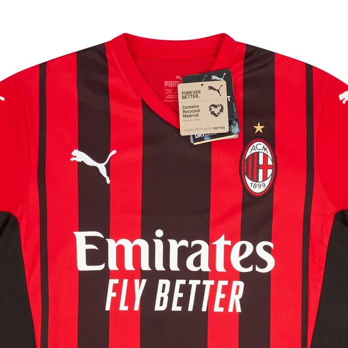 2021-22 AC Milan Home Shirt (KIDS)