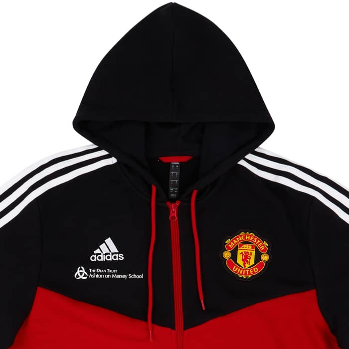 2021-22 Manchester United adidas 3-Stripes Hooded Jacket