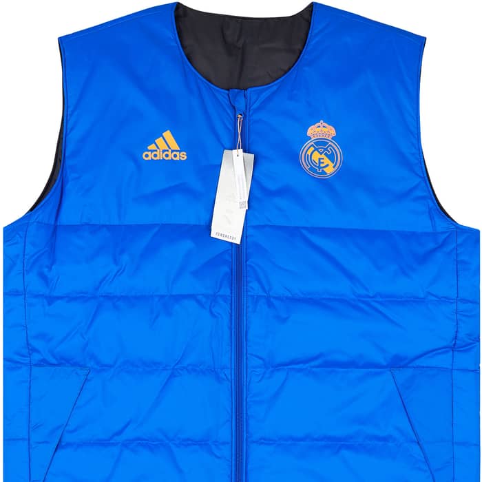2021-22 Real Madrid adidas Reversible Padded Vest/Gilet