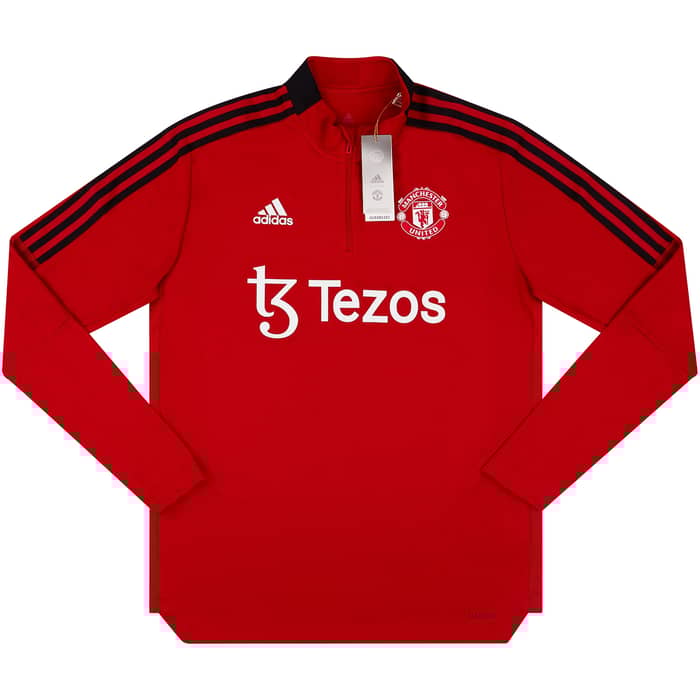 2021-22 Manchester United adidas 1/4 Zip Training Top