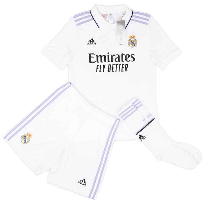 2022-23 Real Madrid Home Full Kit - (KIDS)