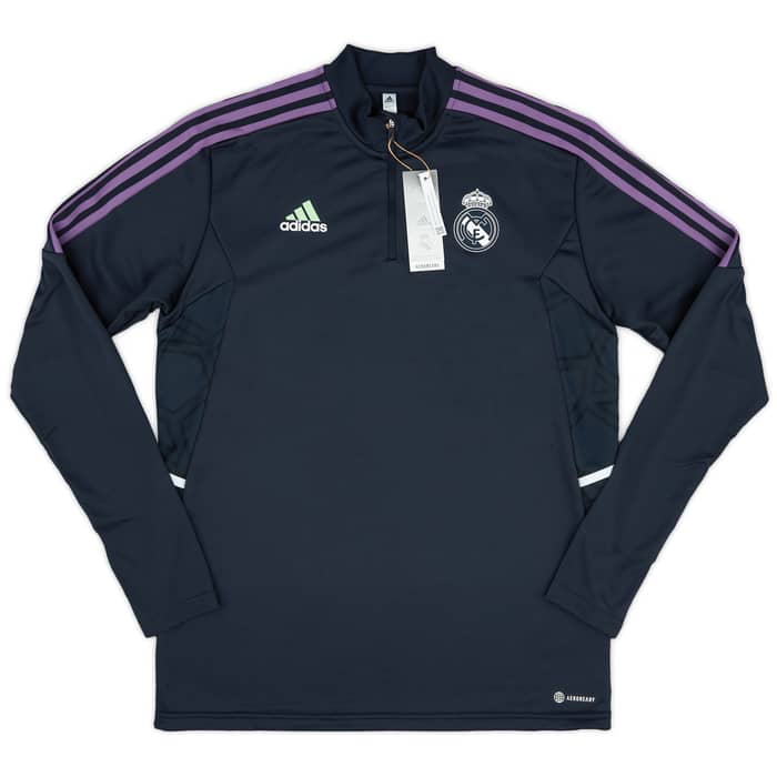 2022-23 Real Madrid adidas 1/4 Zip Training Top