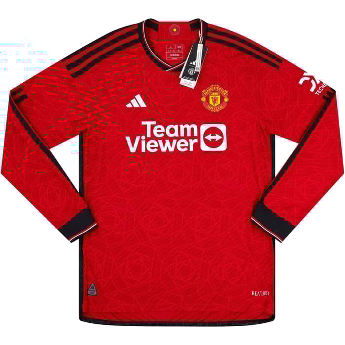 2023-24 Manchester United Authentic Home L/S Shirt