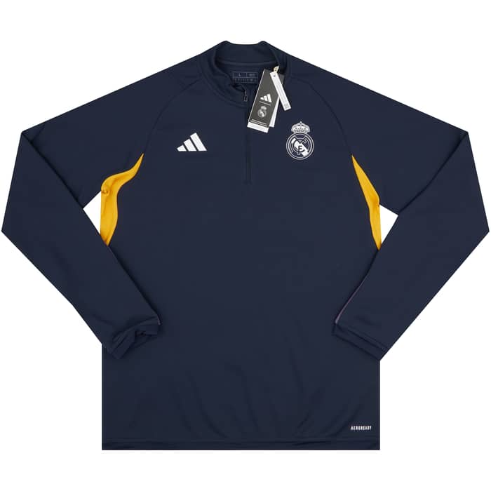2023-24 Real Madrid adidas 1/4 Zip Training Top