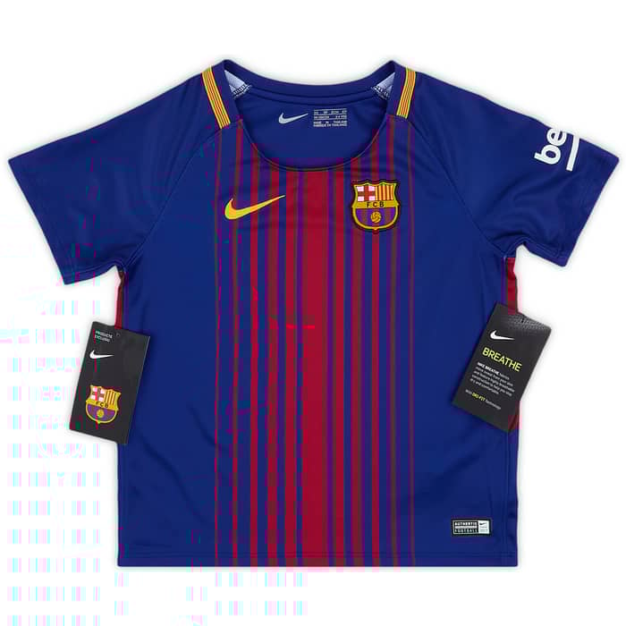 2017-18 Barcelona Home Full Kit (3-4 Years)