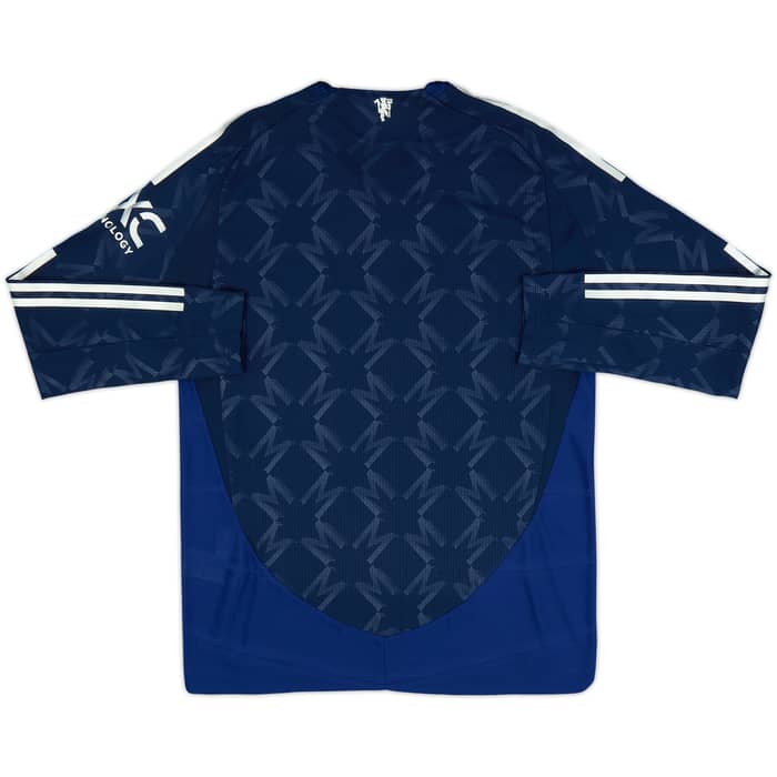 2024-25 Manchester United Authentic PI Away L/S Shirt - As New