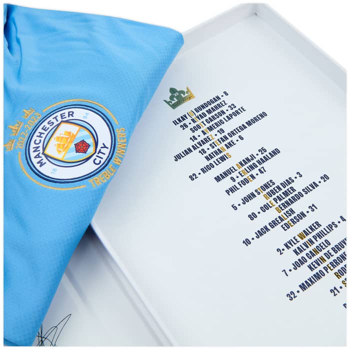 2022-23 Manchester City Home 'Treble Winners Commemorative' Shirt - In Box