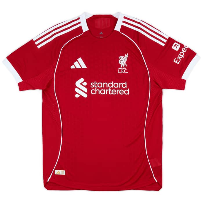 2025-26 Liverpool Authentic Home Shirt