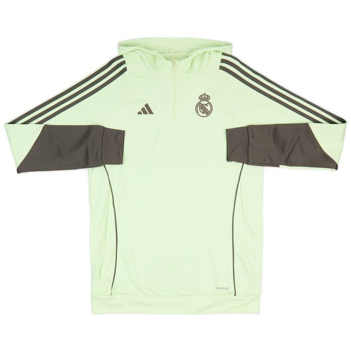 2025-26 Real Madrid adidas 1/4 Zip Hooded Top (KIDS)