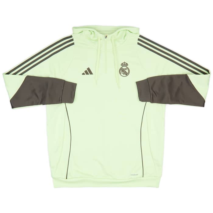2025-26 Real Madrid adidas 1/4 Zip Hooded Top