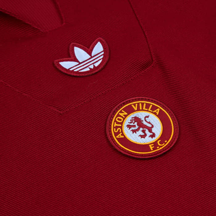 2025-26 Aston Villa adidas Originals Terrace Icons Drill Sweat Top