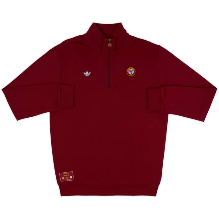 2025-26 Aston Villa adidas Originals Terrace Icons 1/4 Zip Top