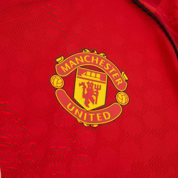 2025-26 Manchester United Authentic Home L/S Shirt