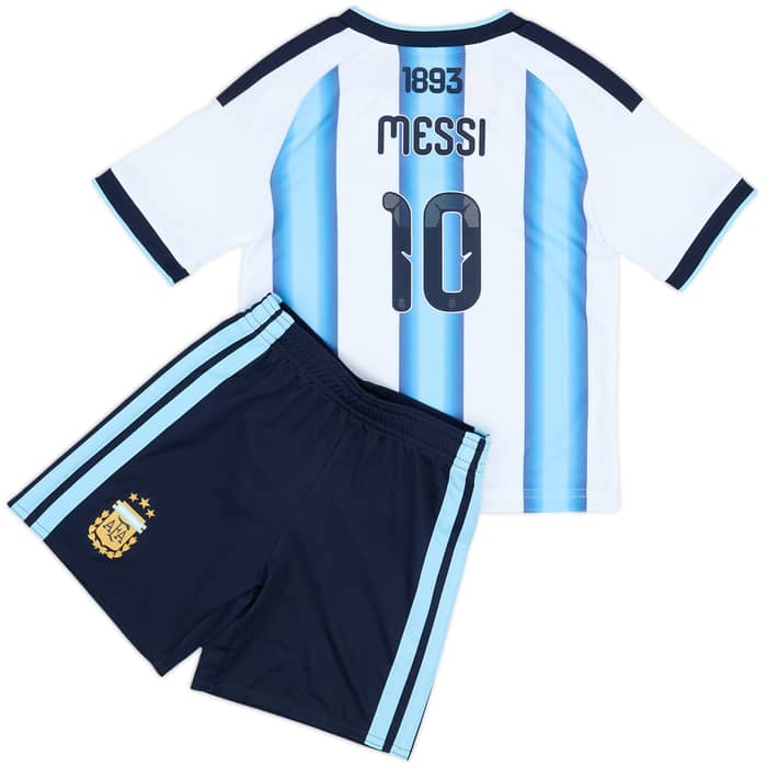 2026-27 Argentina Home Full Kit Messi #10 (Little Kids)