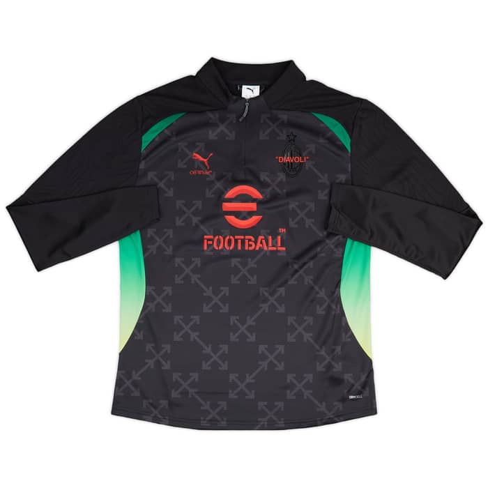 2024-25 AC Milan Puma x Off-White 1/4 Zip Pre-Match Top