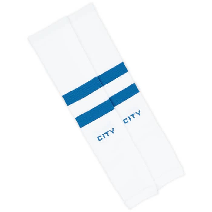 2023-24 Manchester City Home Footless Socks (One size)