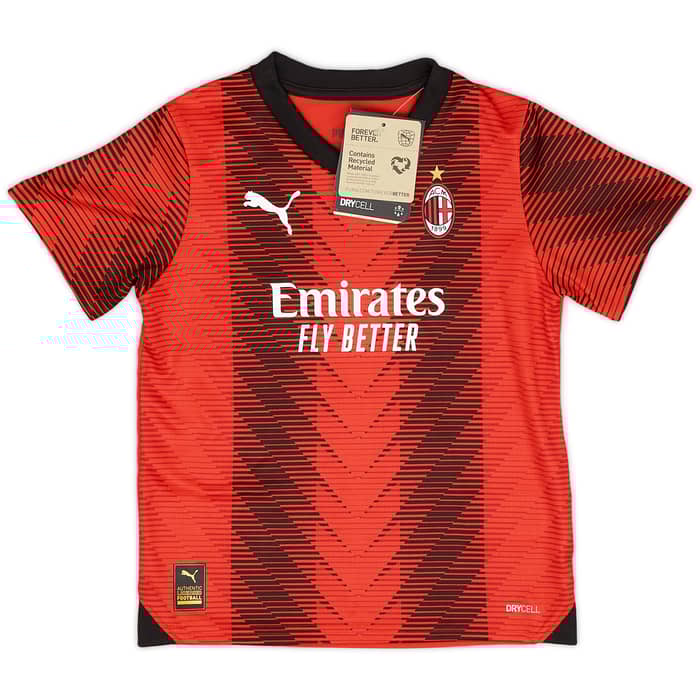 2023-24 AC Milan Full Home Kit - (Little Kids)