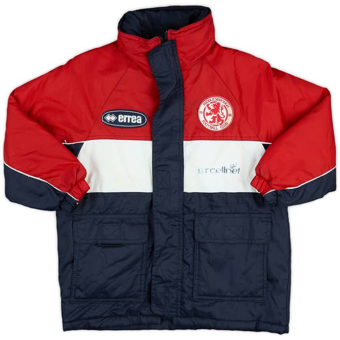 1999-00 Middlesbrough Errea Padded Bench Coat - 5/10 - (S.Boys)