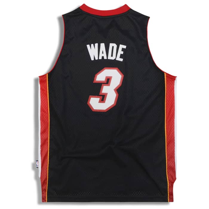2006-08 Miami Heat Wade #3 adidas Swingman Jersey (Away) Y