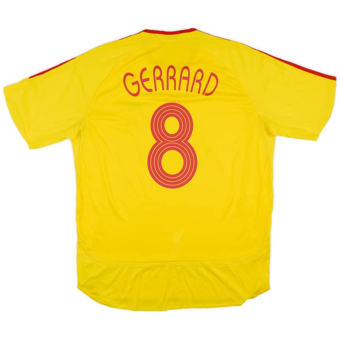 2006-07 Liverpool Away Shirt Gerrard #8 - 5/10 - (XL)